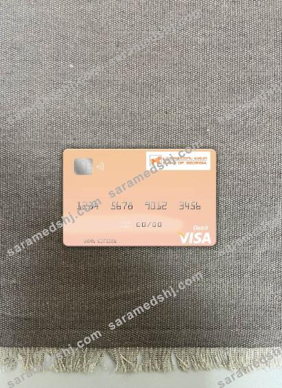Georgia Bank of Georgia visa debit card photolook FRONT